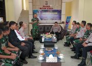 Silaturahmi Kodim 1429/Butur Ke Polres, Khomaruddin : Kita Jaga dan Tingkatkan Solidaritas