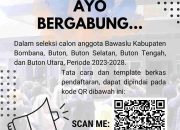 Pengumuman Rekrutmen Calon Anggota Bawaslu Kabupaten/Kota Provinsi Sulawesi Tenggara Zona 1