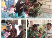 Satgas TMMD ke 117 Berikan Yanke Secara Door to Door pada Warga