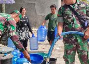 Peduli Kemanusiaan, Kodim 1429/Butur Salurkan Air Bersih di Dusun Wakurempa