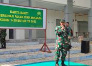 Dandim 1429/Butur Ciptakan Kondisi Pasar Bersih dan Sehat