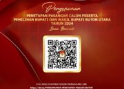 Pengumuman KPU Butur Tentang Penetapan Paslon Pemilihan Bupati dan Wakil Bupati Butur Tahun 2024