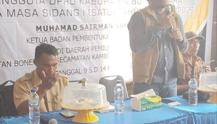 Sairman Sahadia Reses di Desa Langere, Warga Suarakan Kebutuhan Air Bersih
