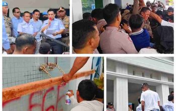 Krisis Kepercayaan Lima Bulan Tanpa Siltap, APDESI, PPDI, PABDSI Butur Segel Kantor BKAD